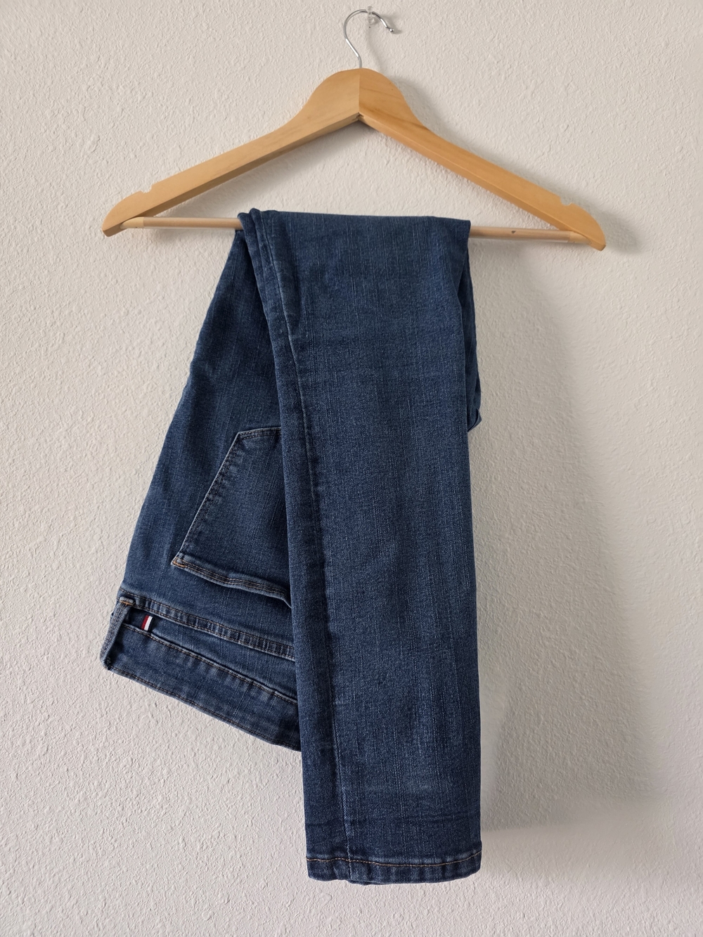 Tommy Hilfiger skinny jeans feature a classic mid-rise fit highlighted